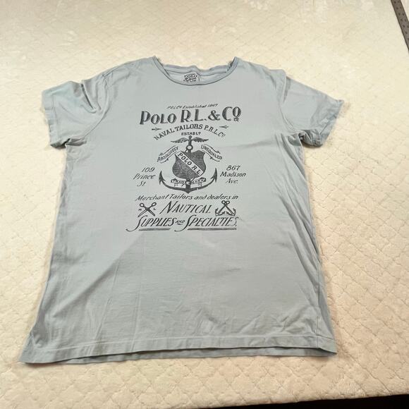 Polo Ralph Lauren Nautical Naval Tailors Graphic T-Shirt - 1 minor callout - Picture 1 of 8